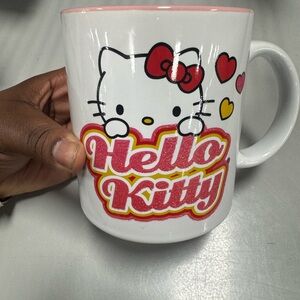 Hello Kitty White Mug with Red and Yellow Accents